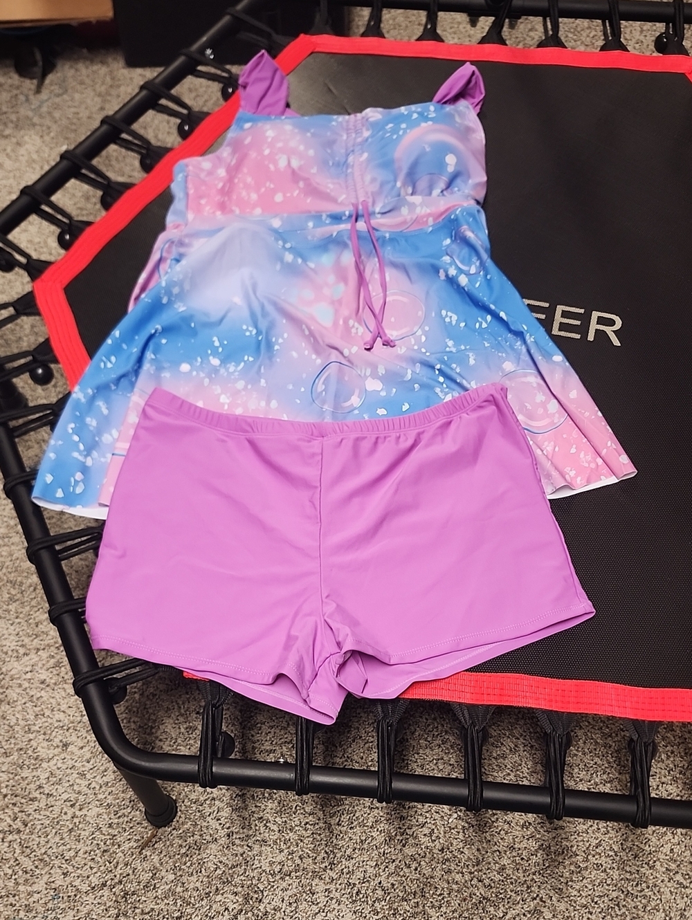 Womens Boy Short Takini Bathing Suit Size 2x. #6